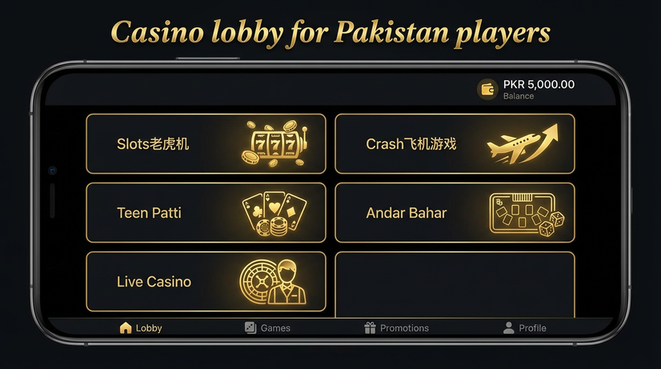 Lobby view of bg888 for Pakistan users - 4